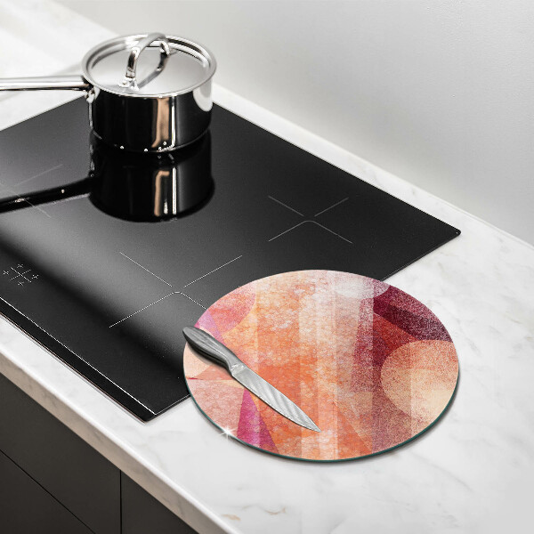 Glass cutting board Abstract art