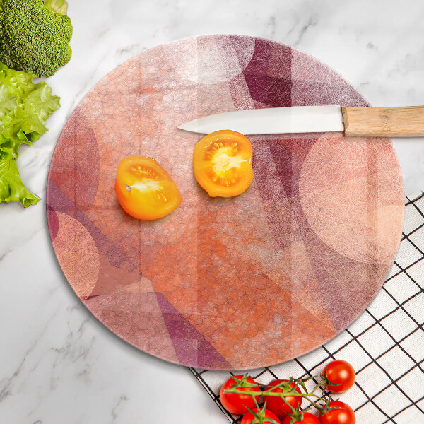 Glass cutting board Abstract art