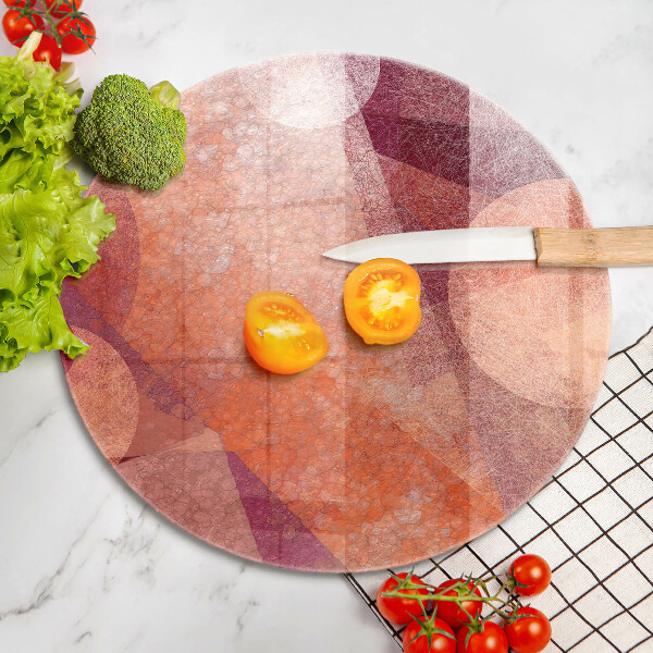 Glass cutting board Abstract art