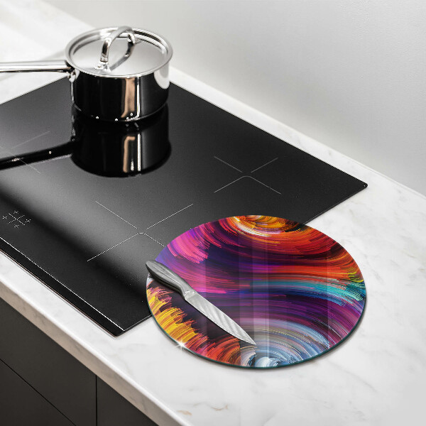 Glass cutting board Colorful highlights