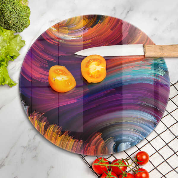 Glass cutting board Colorful highlights