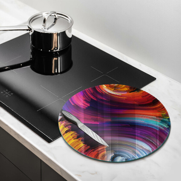 Glass cutting board Colorful highlights