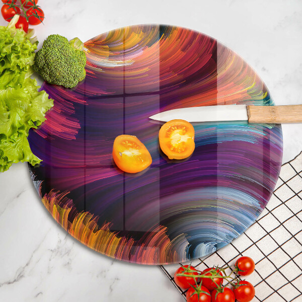 Glass cutting board Colorful highlights