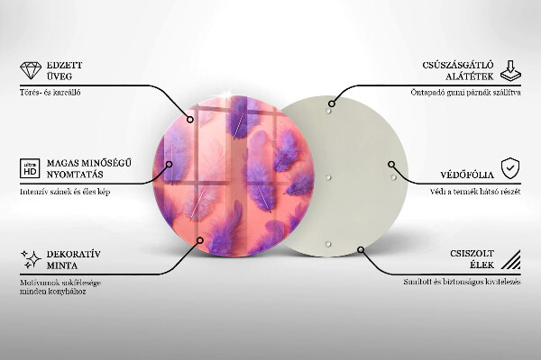 Chopping board Fluffy feathers