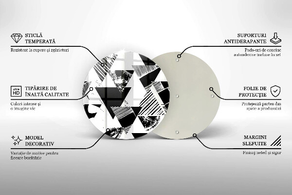 Chopping board Geometric triangles