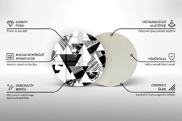 Chopping board Geometric triangles
