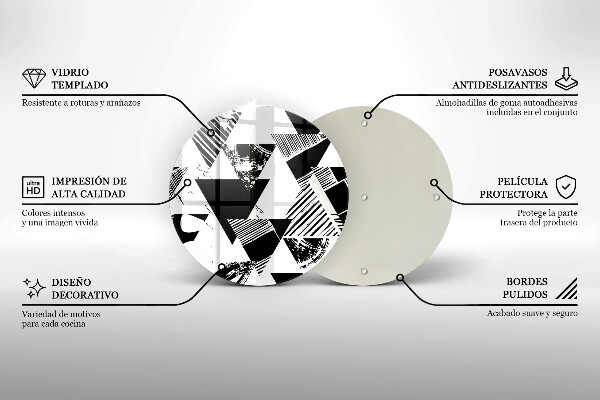 Chopping board Geometric triangles