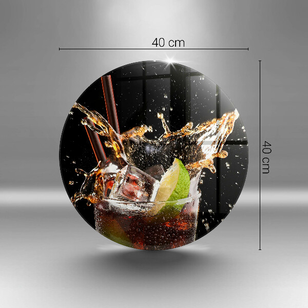 Chopping board glass Ice drink