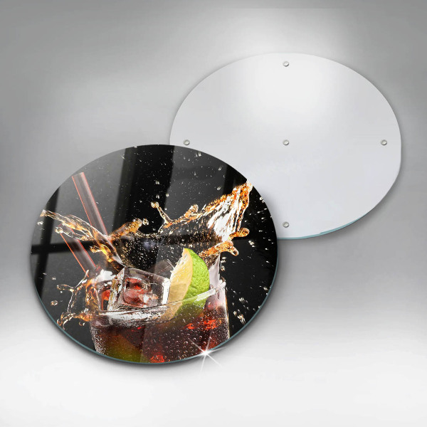 Chopping board glass Ice drink