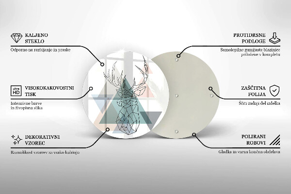 Chopping board Abstract deer