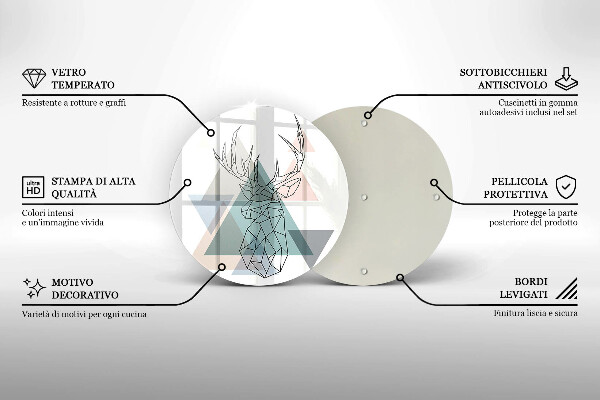 Chopping board Abstract deer
