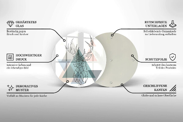 Chopping board Abstract deer