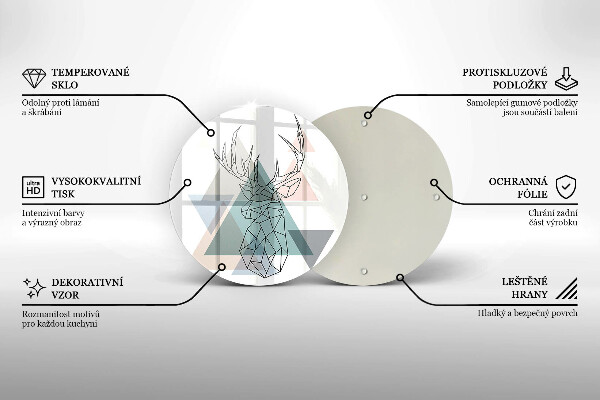 Chopping board Abstract deer