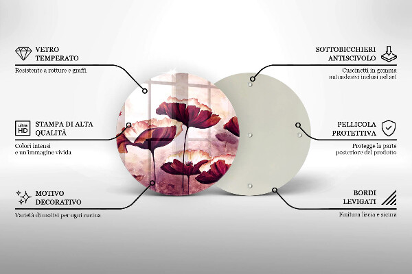 Chopping board Painting flowers