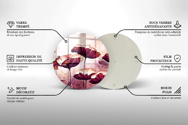 Chopping board Painting flowers