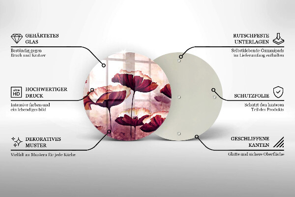 Chopping board Painting flowers