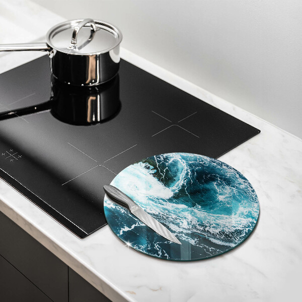 Chopping board Foamed water waves