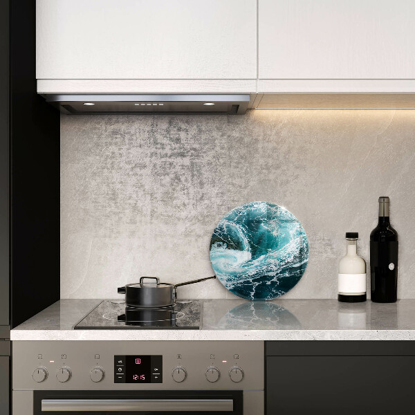 Chopping board Foamed water waves