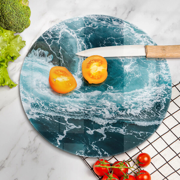 Chopping board Foamed water waves