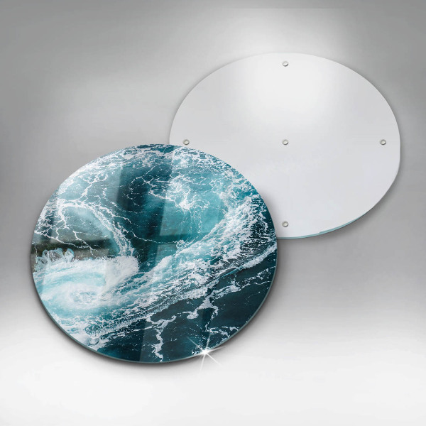 Chopping board Foamed water waves