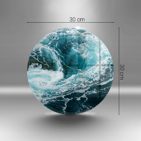 Chopping board Foamed water waves