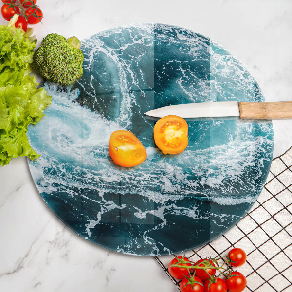 Chopping board Foamed water waves