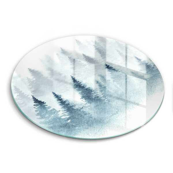 Chopping board Painted winter forest