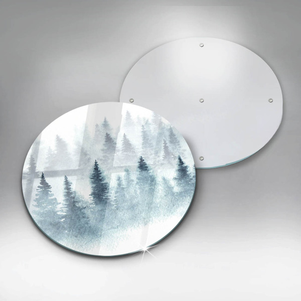 Chopping board Painted winter forest