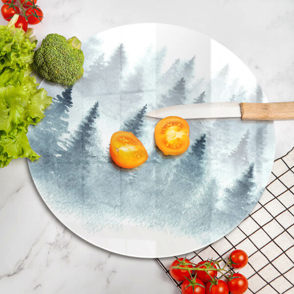 Chopping board Painted winter forest