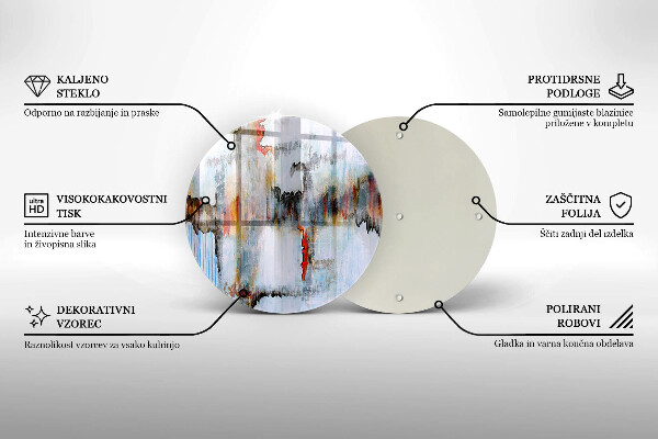 Chopping board glass Paints abstraction