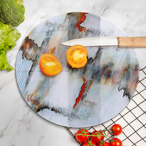 Chopping board glass Paints abstraction