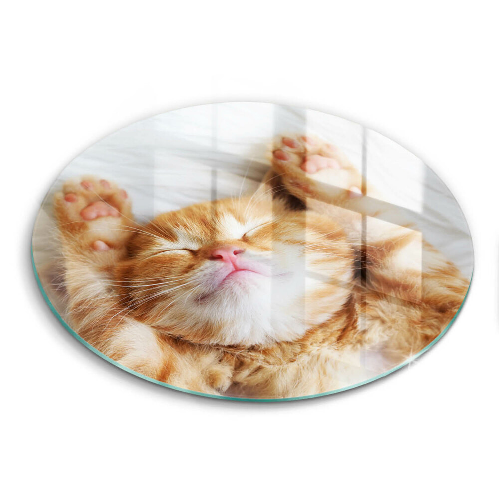 Chopping board glass Little sweet kitty