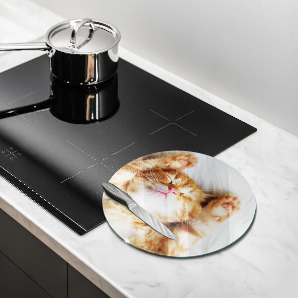 Chopping board glass Little sweet kitty