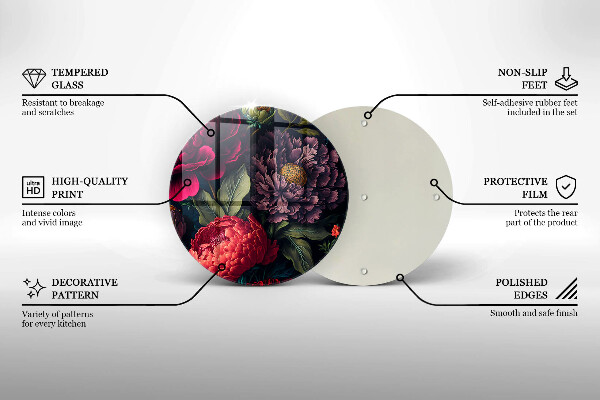 Chopping board Beautiful flowers