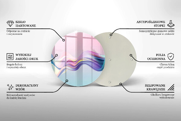 Chopping board Pastel abstraction