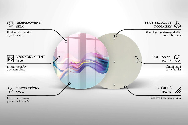 Chopping board Pastel abstraction
