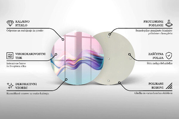 Chopping board Pastel abstraction