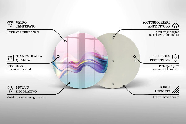 Chopping board Pastel abstraction