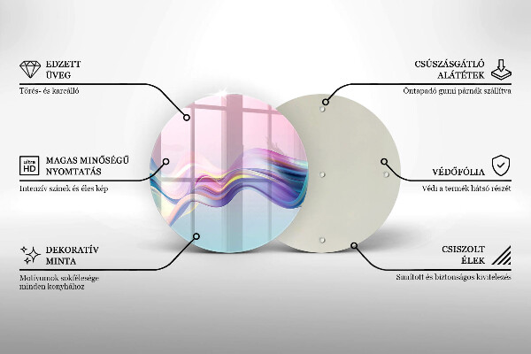 Chopping board Pastel abstraction