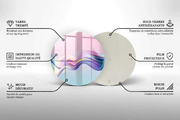 Chopping board Pastel abstraction