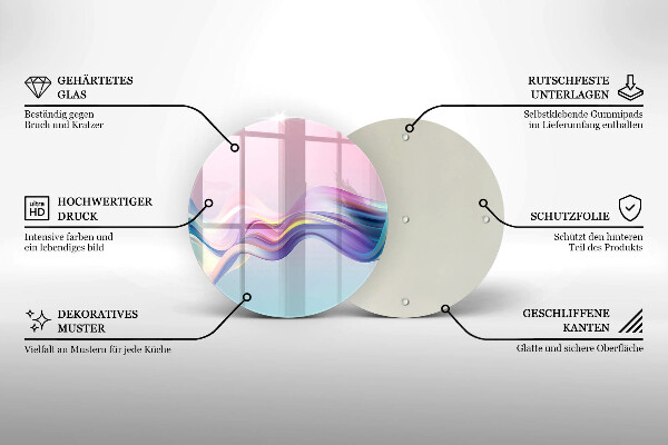 Chopping board Pastel abstraction