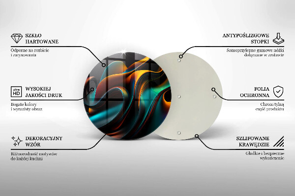 Chopping board Colorful abstraction