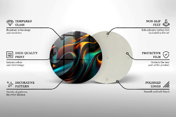 Chopping board Colorful abstraction