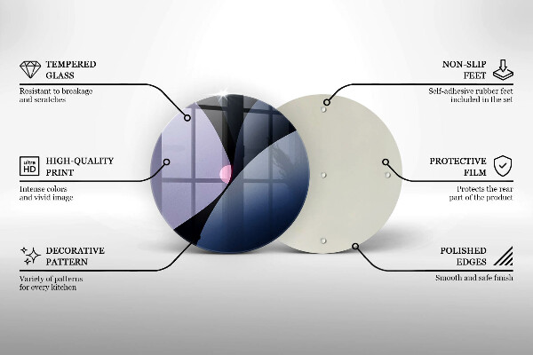 Chopping board glass Abstraction shapes