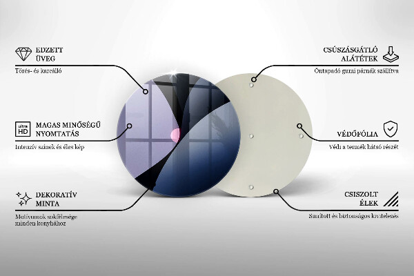 Chopping board glass Abstraction shapes