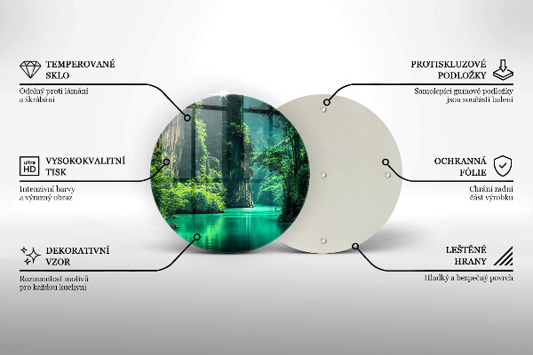 Chopping board Laguna landscape