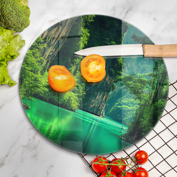 Chopping board Laguna landscape