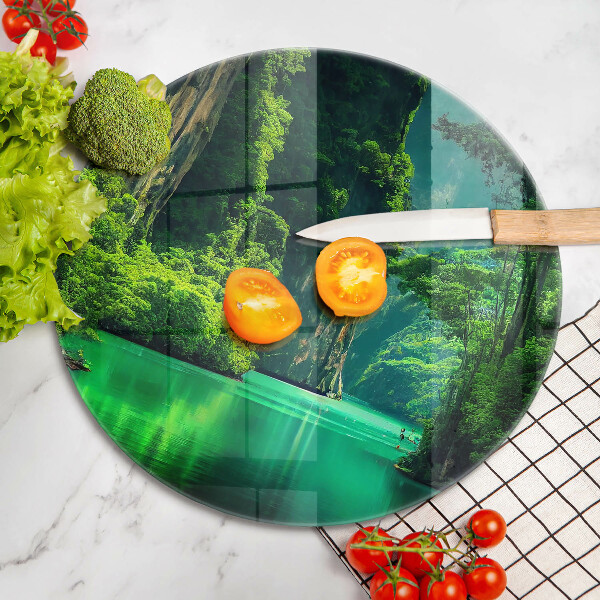 Chopping board Laguna landscape