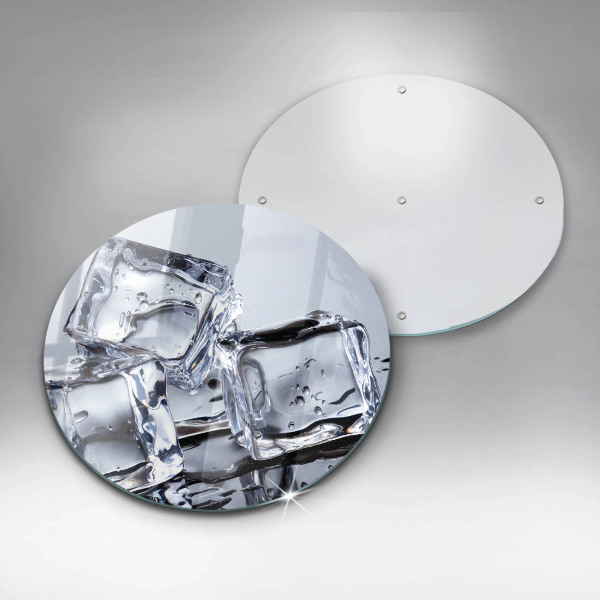 Chopping board glass Ice cubes