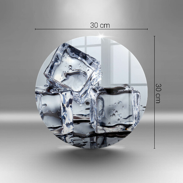 Chopping board glass Ice cubes